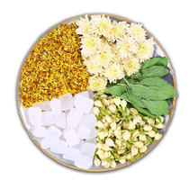 Mint Jasmine chrysanthemum tea fresh breath tea Sanqing tea sweet-scented osmanthus tea dry mouth bitter mouth under stomach fire tea