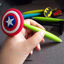 Custom cartoon ballpoint pen US team student gift Oily pen Suction cup stationery Superman creative small gift