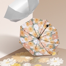 Japan CK sun umbrella Sunscreen UV umbrella Female sunny and rain dual-use parasol small portable umbrella
