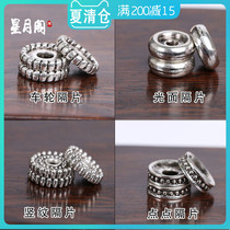 Tibetan silver spacer Alloy silver spacer accessories Buddha beads Thai Silver text play Star Moon King Kong Bodhi accessories set hand string