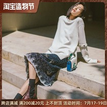 Liu Wen Yang Zi socialite high-end sweater women 2020 spring new loose lazy wind in the long section outside the sweater