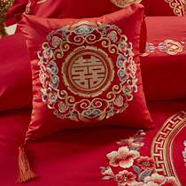 Small pillows 60 long-staple cotton big red pillow cushions wedding children and grandchildren dowry items wedding bedding