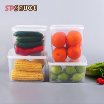 Japanese sealed box refrigerator frozen storage box vegetable fruit food fresh box plastic rectangular covered large