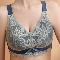 Full-cup shrink-breasted anti-sagging without steel ring underwear female large breasted bra slim bra thin sheet Latex Big Code Adjustment Type