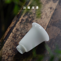 Smelling cup ceramic small wine glass white wine glass Gongfu tea with single cup masters cup of tea cup tea bowl tea bowl small tea cup female