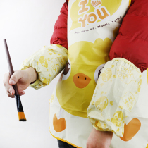 Childrens printmaking material painting apron sleeve drawing bib suitable for 4-9 years old