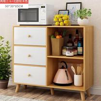 Side cabinet Nordic living room entry tea cabinet 30cm deep oven multifunctional retro cupboard industrial wind short cabinet