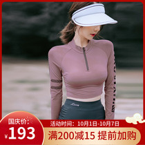 Swimwear Women summer 2021 New Korea ins long sleeve split sports Conservative belly thin professional swimwear