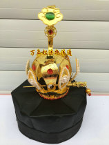 (Wanniansong) Taoist equipment high-quality hat hexagonal hat Lotus Crown (set)