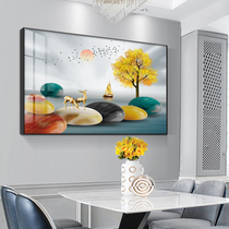 Chinese wind meter box shielding box decorative painting single upper hydraulic covering restaurant Wall electric box decorative painting