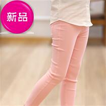 Girls Green Pencil Black White Rose Imitation Trousers Base Denim Skinny Pink Elastic c force Tight yellow wear Spring f