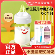 Edelweiss Bottle Newborn Baby Glass Mini Bottle Inflatable Airproof Newborn Baby 0 to 6 Months Only