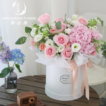 Flower Courier city delivery birthday mix and match Rose Korean gift box balloon hug bucket flower basket Shanghai Beijing store