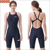 HOOG swimwear womens conjoined professional training Conservative Womens belly thin five point swimsuit WLA611
