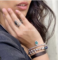 Spanish niche Tide brand UNOde50 mash multi-layer color bracelet cowhide handmade original light luxury Europe and America