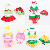 Baby swimsuit Female child 1-3 years old 3-4 years old-6 years old Little princess Baby split girl child Childrens swimsuit