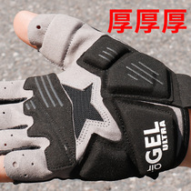 WHEELUP CYCLING gloves MENs half finger bicycle road mountain bike breathable shock absorption cycling thickened gloves summer