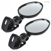 2Pcs Bicycle Mirror Handlebar Rearview Mirror Wide Angle 36