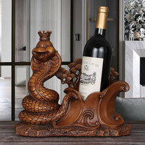 Zodiac snake red wine rack ornaments creative home wine bottle storage shelf living room wine cabinet red wine rack