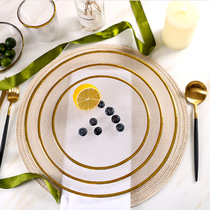 Phantom Plated Phnom Penh Plate Cloth Textured Tableware Western Steak Salad Plate Custom Phnom Penh Glass Nordic Tableware