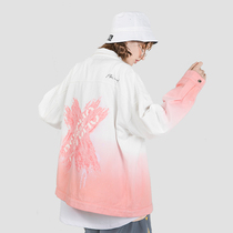 PCMY Zhou Shen Ding Chengxin with gradient jacket hanging dyed tooling cowboy star Tide brand loose mens and womens coat