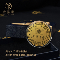 Jin Yakang commemorative coin gold coin customized gift gold investment precious metal Yakang pure gold 999 lettering diy custom