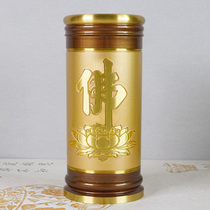 Home Buddha Hall Sentang Supplies Line Fragrant Bamboo Sticks of pure Bronze Incense Silo with fragrant bamboo sticks Former supply of incense casks for a bronze perfume barrel