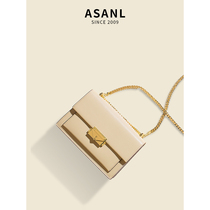 ASANL2022 new retro cube fashion summer one-shoulder handbag chain genuine female bag slanting shoulder bag