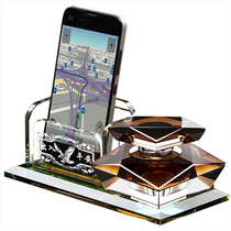 Car holder multi-functional creative car dashboard navigation crystal interior decoration belt in mobile phone car