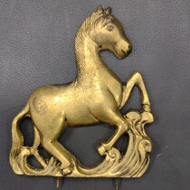 民国钟铜马 铸铜材质 高约12 5厘米 宽约11厘米 厚约2 5毫米