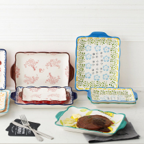Creative European Western dinner plate underglaze fruit plate snack plate ceramic steak plate flat plate rice plate household tableware