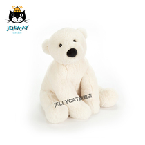 British jellycat White Perry polar bear cute soft plush toy boys and girls pacify doll