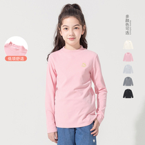 Ballabala girl T-shirt long sleeve 2021 winter dress new childrens undershirt high tide 201421100202