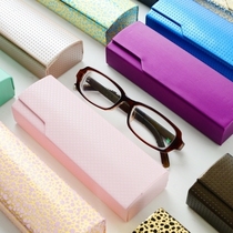  Korean version of the high-end brushed simple glasses case fashion retro literature and art portable myopia storage box HY141