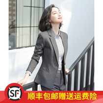 High-end professional suit female 2021 new suit president dress fashion temperament sales department lawyer work clothes tide