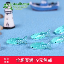 Spotted shark Mediterranean style resin ornaments Micro landscape ornaments Creative decorative ornaments