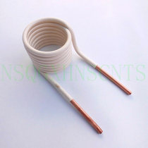 Induction heating coil ZVS Copper tube Water-cooled high frequency furnace Intermediate frequency 6mm quenching tap Heating head DIY