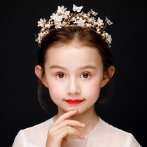 Childrens Crystal Princess Crown Little Performance Walk Show Princess Dress Accessories Crown Girl Hair Hoop Girl Korea Hairpin