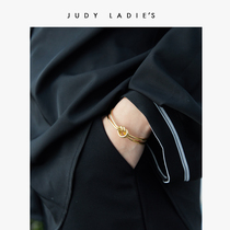 judy niche design Love Eternal Knot bracelet female opening minimalist European and American simple bracelet Valentines Day gift