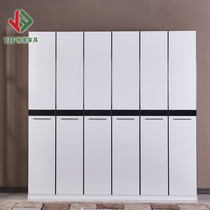 Yiwei furniture black and white hot sale open door 246 open door wardrobe wardrobe bedroom furniture storage wardrobe can be customized