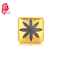 Gold tattoo transfer beads cool tide cyanide-free electricity black gold Force Passepartout retro leather rope couple bracelet beaded