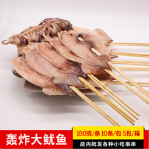Bombing Big Squid iron plate squid 180g squid frozen seafood snacks 10 a pack 5 packs a box