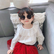 Girl Jersey Undershirt Baby White Korean Version Foreign Air Blouse Kids Shirt Long Sleeve Spring Autumn Doll Shirt Summer Thin