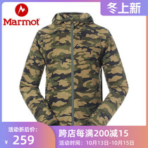 marmot Groundhog 2020 Spring Summer New outdoor warm breathable Mens elastic cardigan hooded camouflage fleece