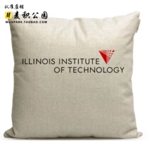 Illinois Technical University souvenirs seats around the prestigious American school with pillow nap pillow sofa pillow