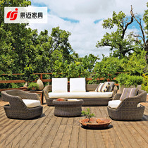 Outdoor furniture balcony garden vinechair small sofa compilation of open air outdoor three pieces of field combination