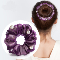 Korean version of floral headdress hair accessories Hairband head rope adult versatile head accessories hair hoop ball ball hair tie