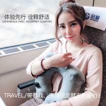 Double U-SHAPED pressing inflatable pillow in the office that slept in the afternoon improved neck pillow fei ji zhen high-speed rail travel a lot neck pillow pillow