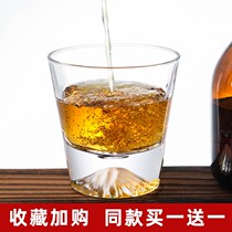 Home Ideas Fuji Mountain Cup glass iceberg mug personality Snow Mountain Cup whisky wine glasses Japanese style net red ins