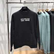 Wake home micro high mens solid color sweatshirt Harajuku fashion trend casual pure cotton loose print youth